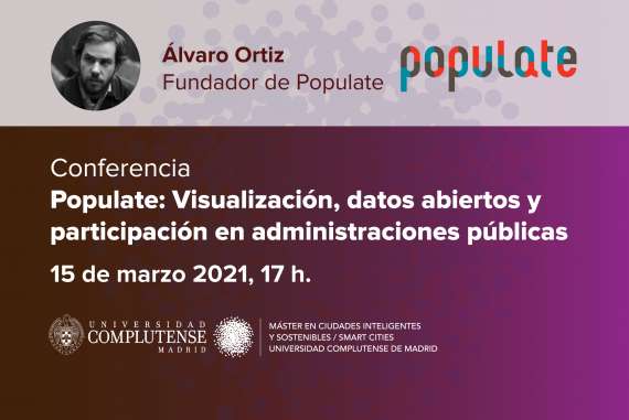Conferencia "Populate: Visualización, datos abiertos y participación en administraciones públicas"